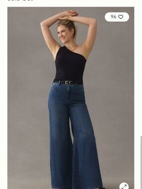 Pilcro High-Rise Wide-Leg Trouser Jeans